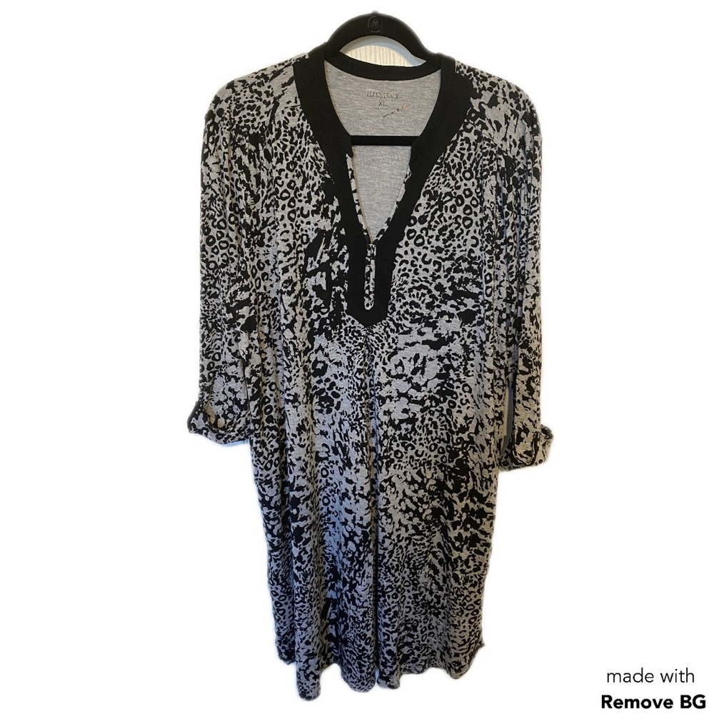 Ellen Tracy Animal Print Nightgown size XL